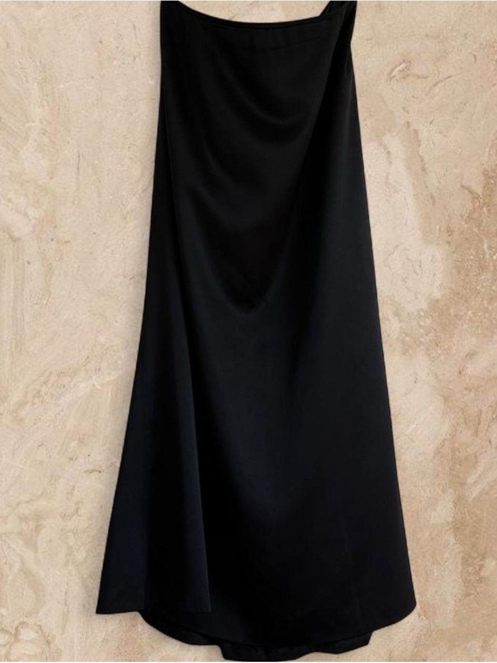 Talbots Petites Black 100% Silk Maxi Skirt
Size 12